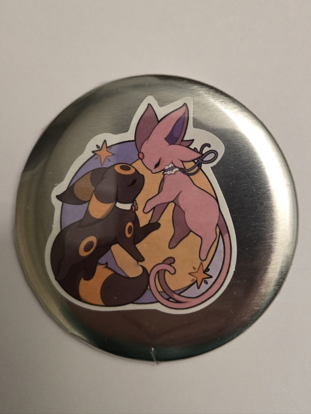 Umbreon & Espeon Pokémon Handmade 2.25” Pinback Button
